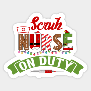 Funny Nurse Life Christmas Pun Quote Hilarious Joke Idea Scrub Sticker